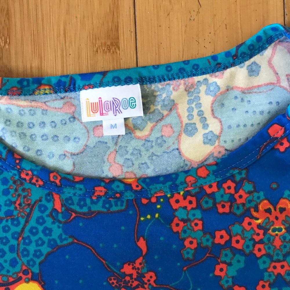 LuLaRoe Júlia Dress bright Colors - Picture 3 of 5